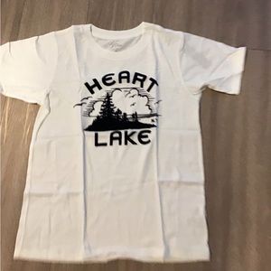 NEW J. Crew “Heart Lake” tee Size XS